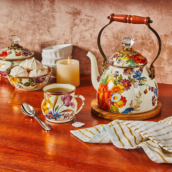 MacKenzie-Childs, Flower Market Tea Kettle | Zola