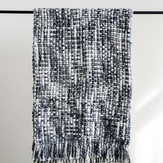 Collected Notions Chunky Knit Fringe Throw