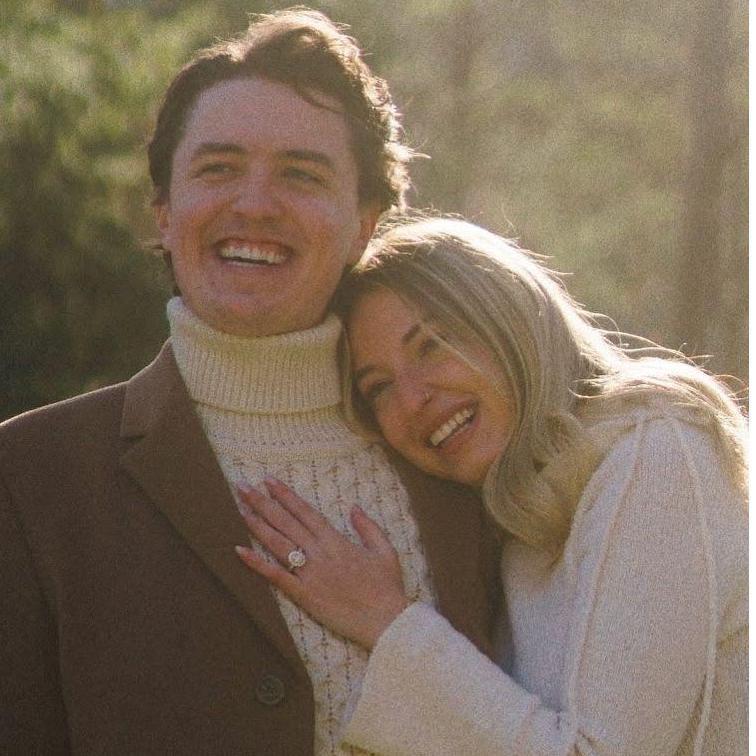 This was taken right after Anthony proposed - we were both on cloud 9!