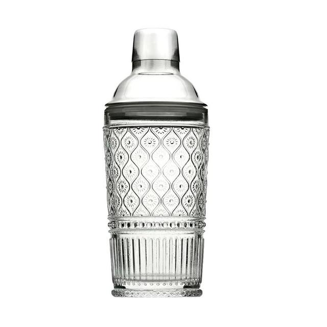Godinger Cocktail Shaker, Martini Shaker, Glass Cocktail Shaker - 17oz, Claro Collection