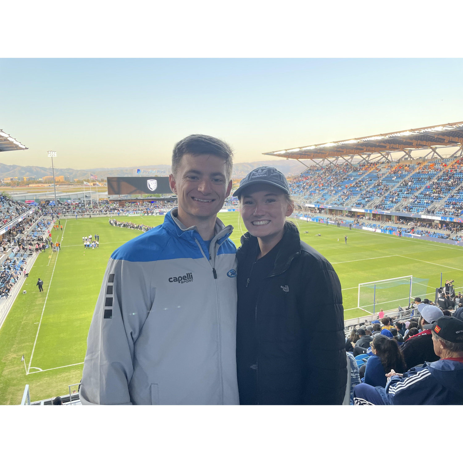 First professional soccer game together!