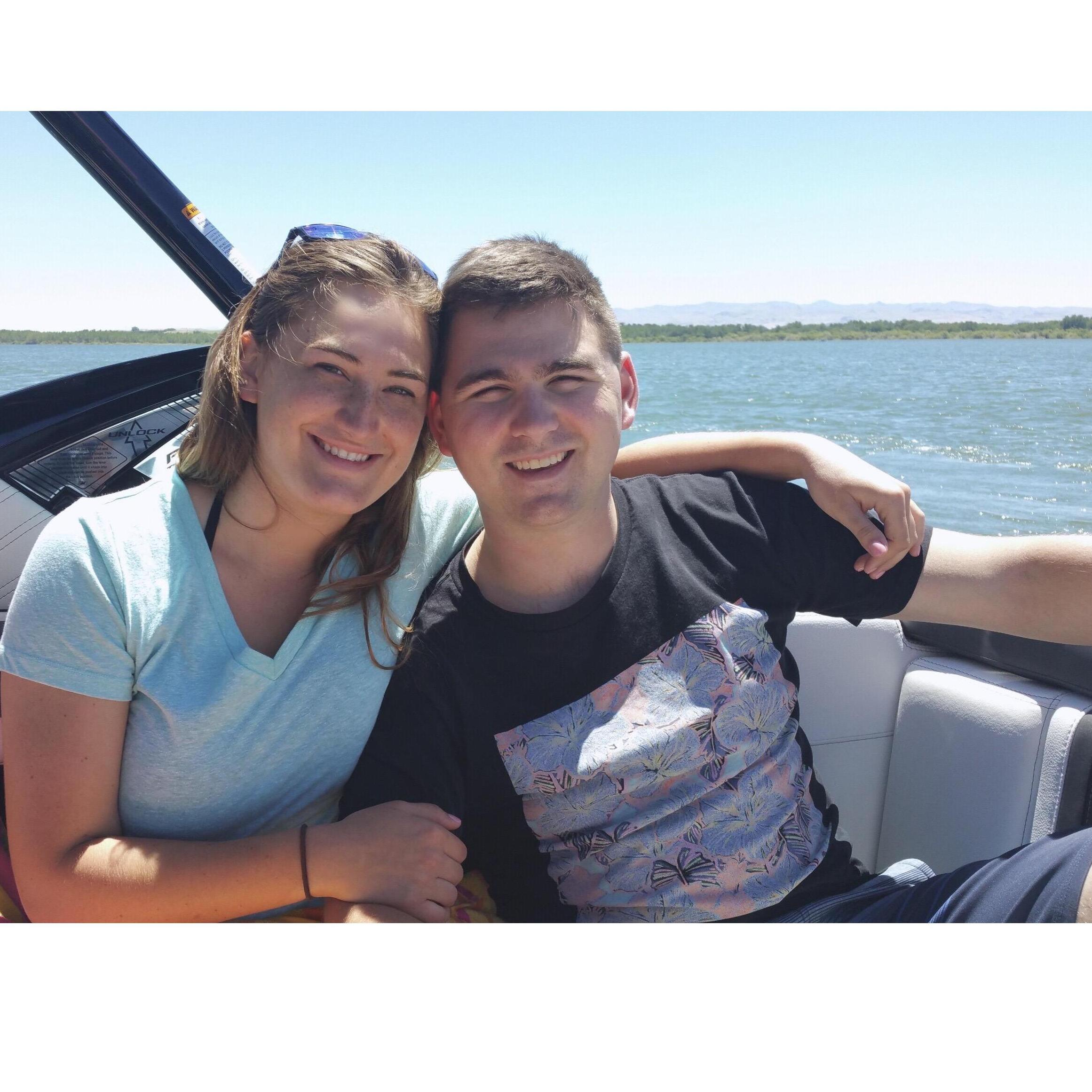 Our favorite thing to do in summer is wakesurf with the Spark's!