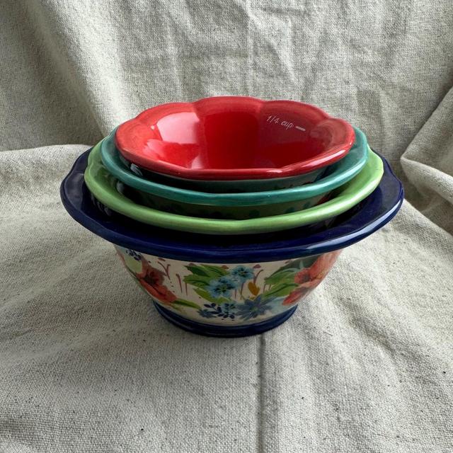 The Pioneer Woman Spring Bouquet Nesting Measuring Bowls