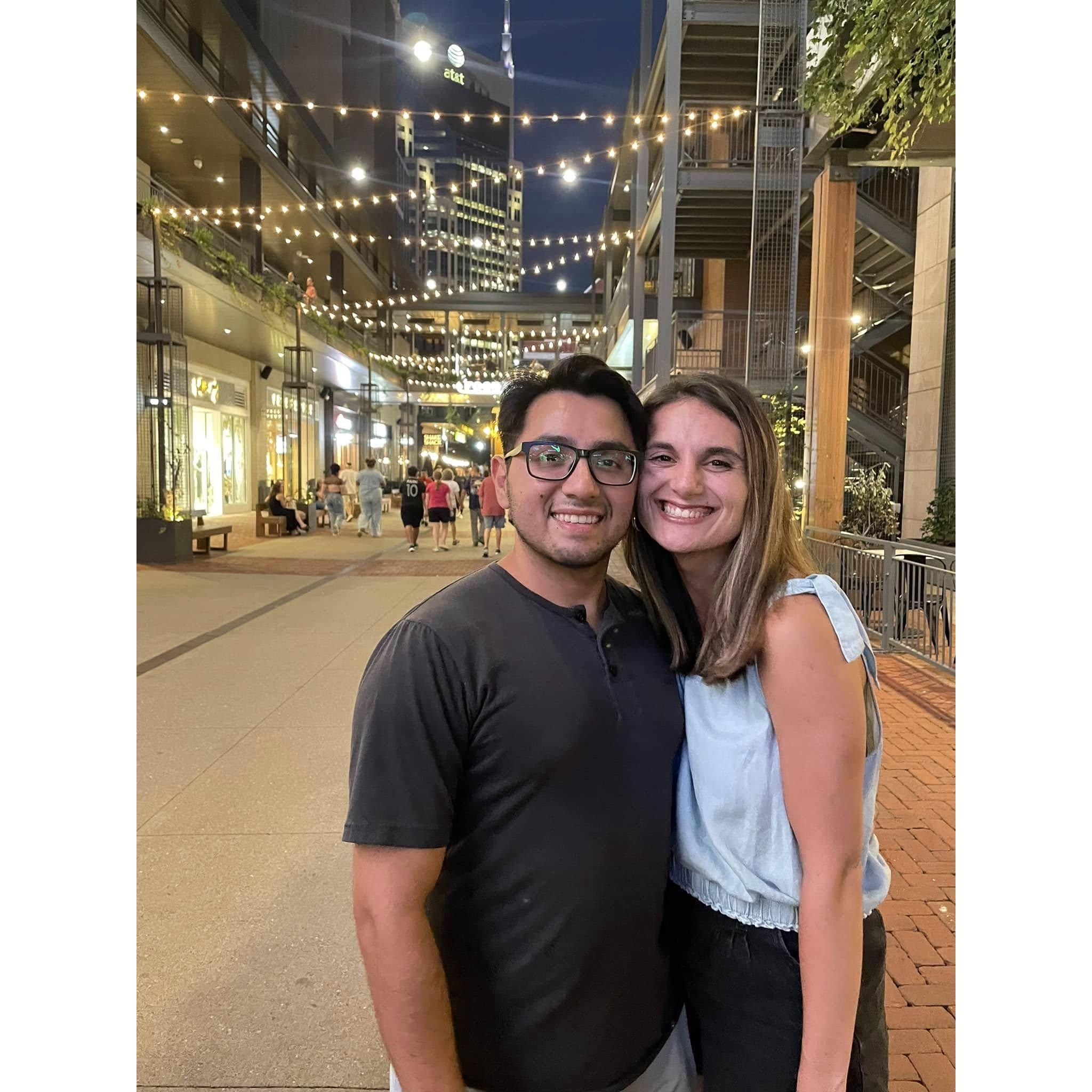 Downtown for Kayla's birthday.