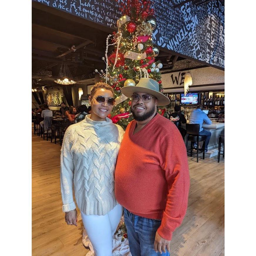 Brunch in December before the engagement. Karen had no idea, but 5 Church almost blew the surprise.
