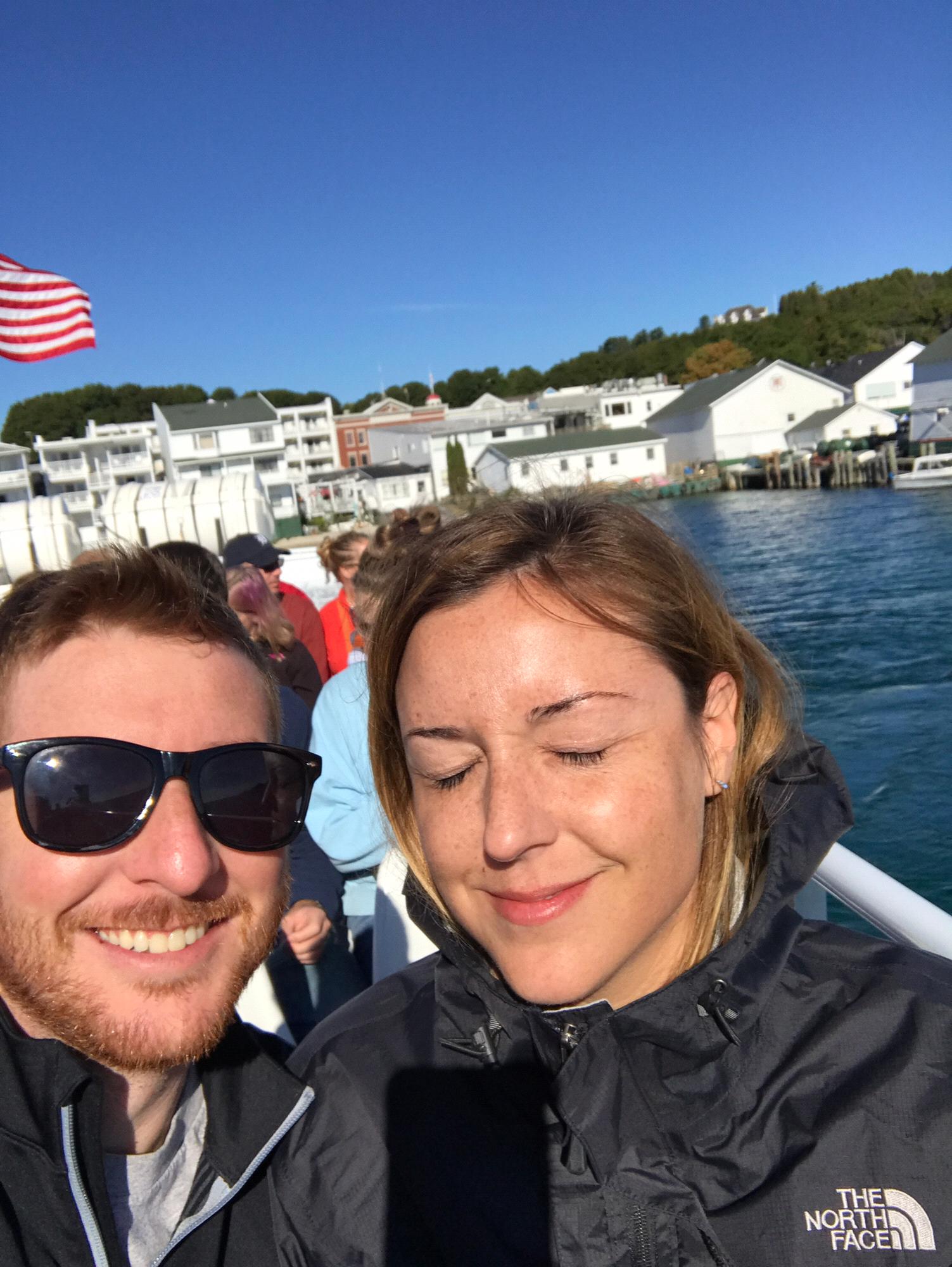 Mackinaw Island Ferry (sunglasses recommended)