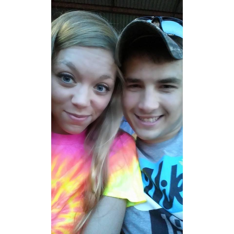 Taylor and Nathan at the Joe Nichols concert during the Sheboygan County Fair. September 5, 2015