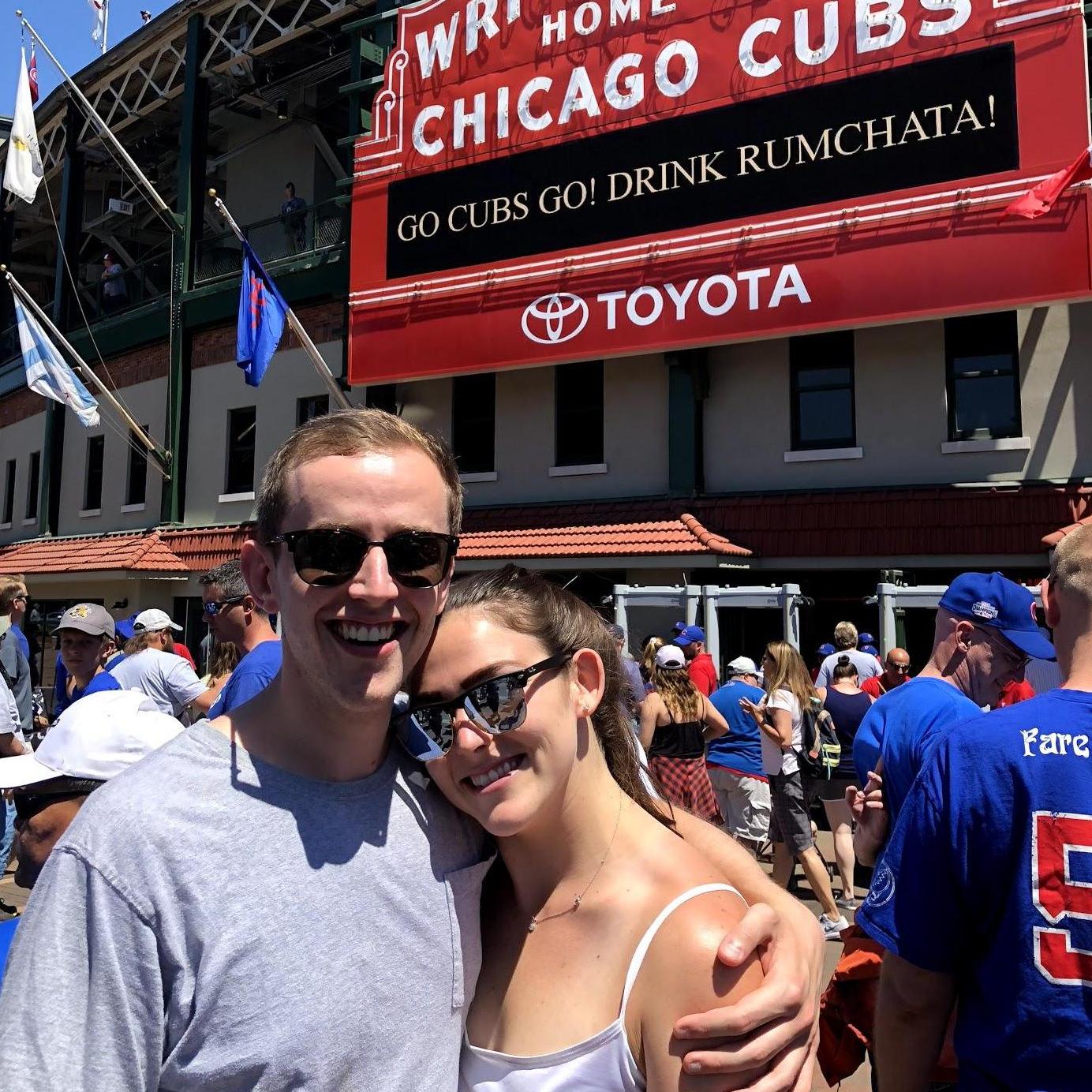 Robbie's first time in Chicago - had a blast at the Cubs game.