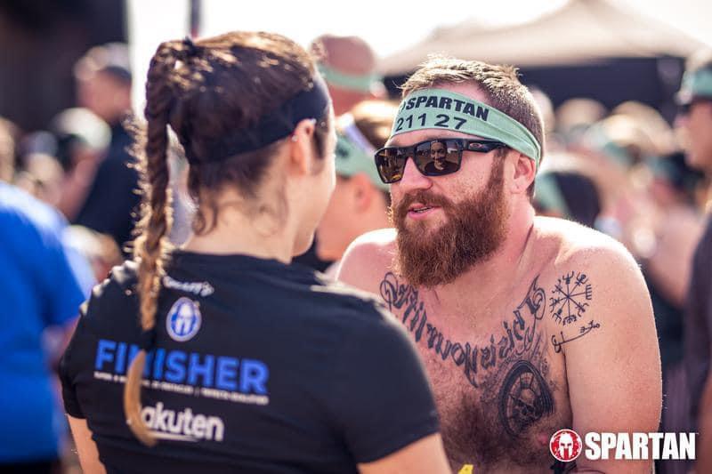 First race running together
