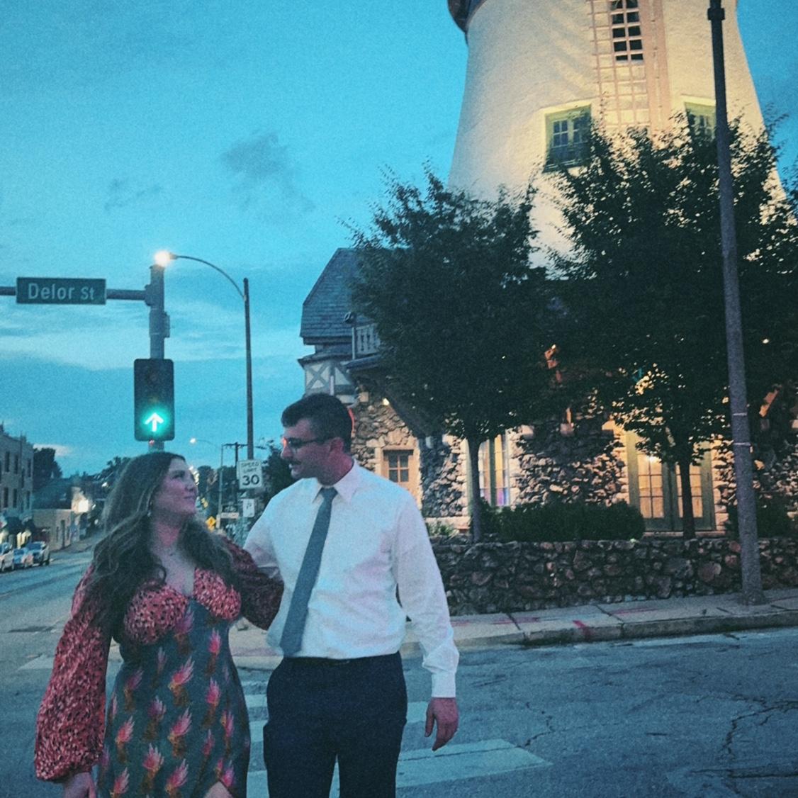 Us in St. Louis after Matthew officiated our friends Bri and Zach’s wedding