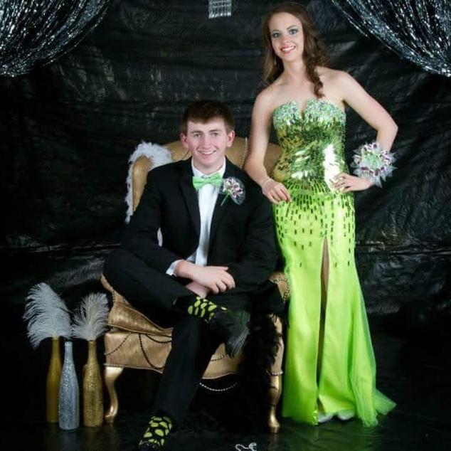 Brittany's senior and Jon's junior prom together.