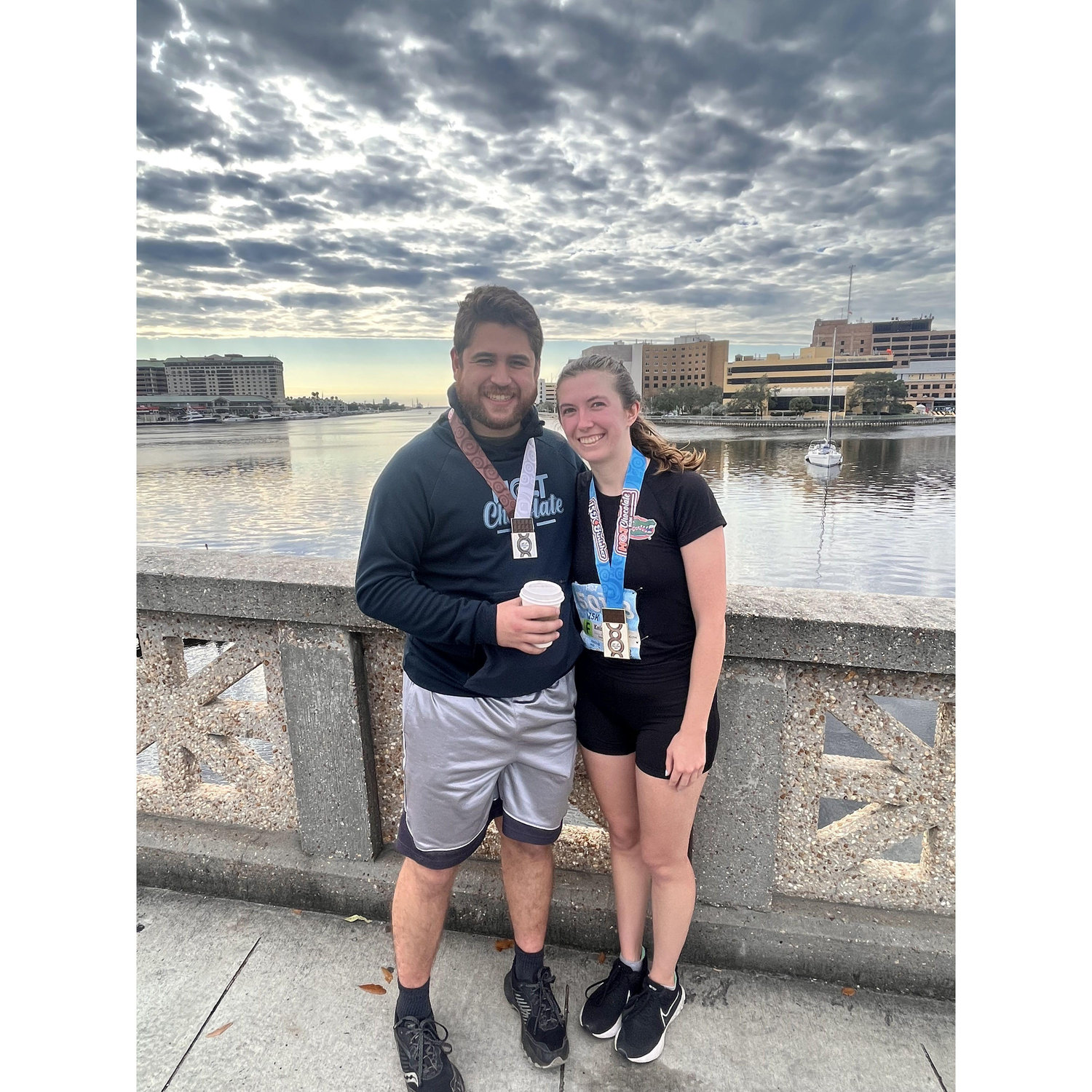 Hot Chocolate Run Tampa, EJ ran the 5k and Kelsey the 15k