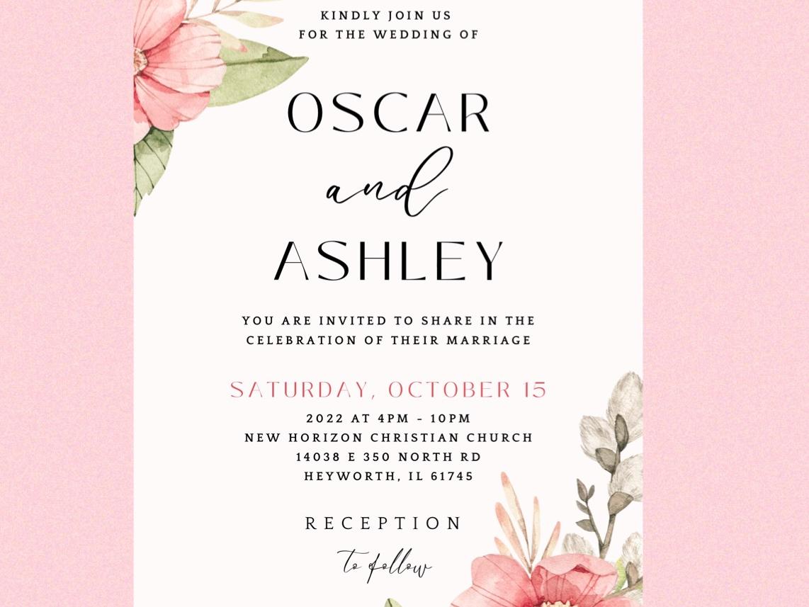 The Wedding Website of Ashley Schwendy and Oscar Magaña
