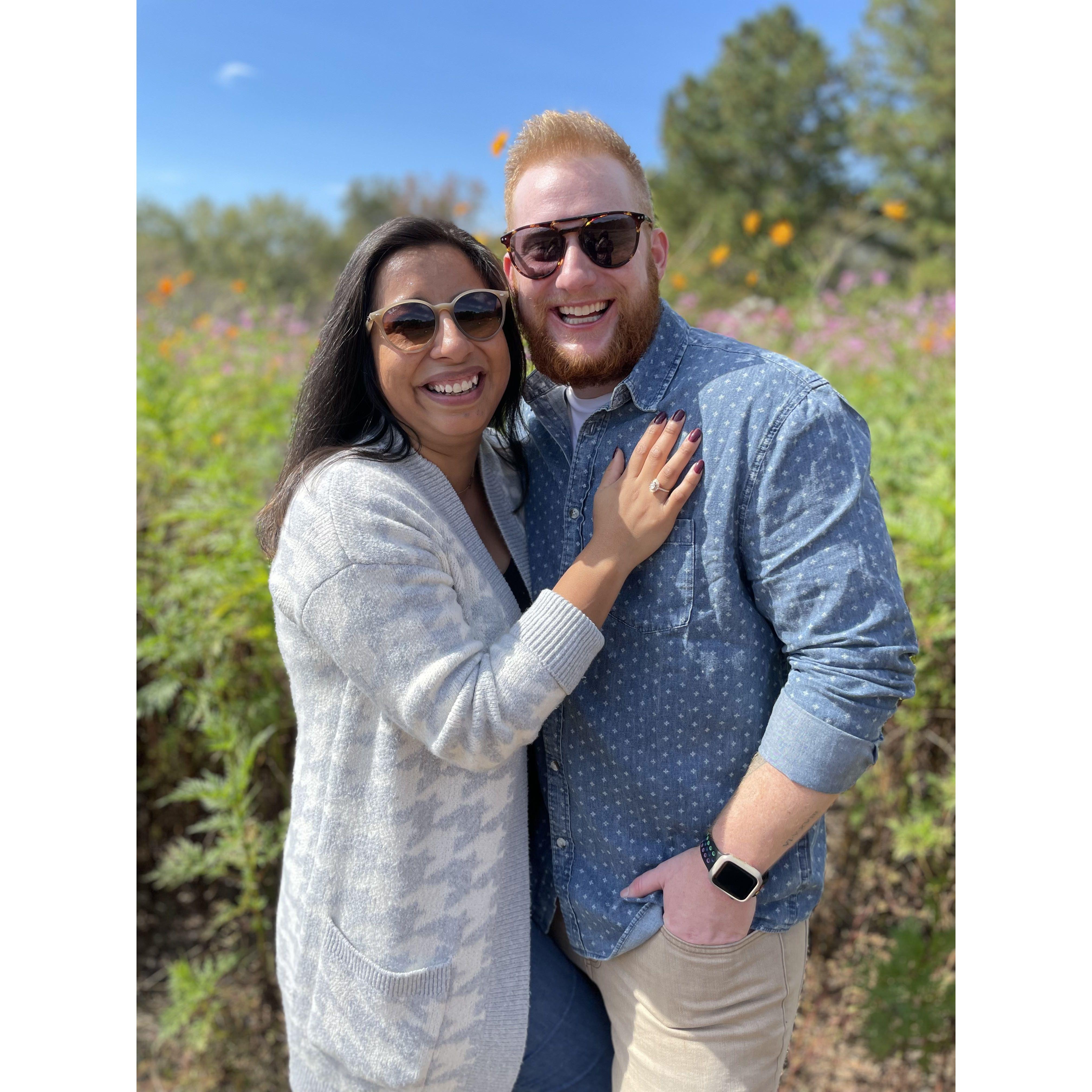 Right after she said "YES"!