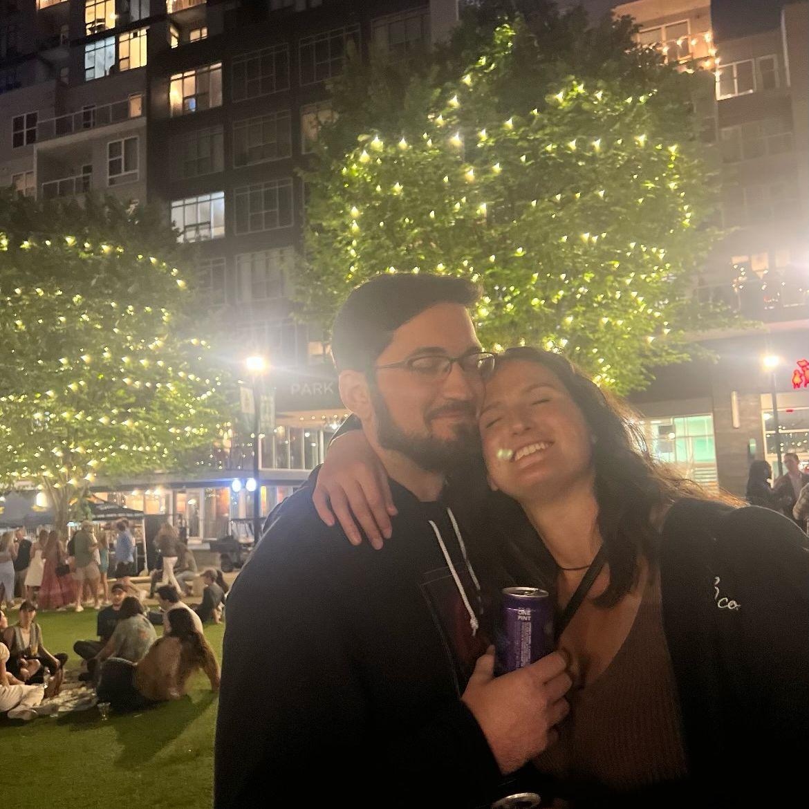 Our first year dating.