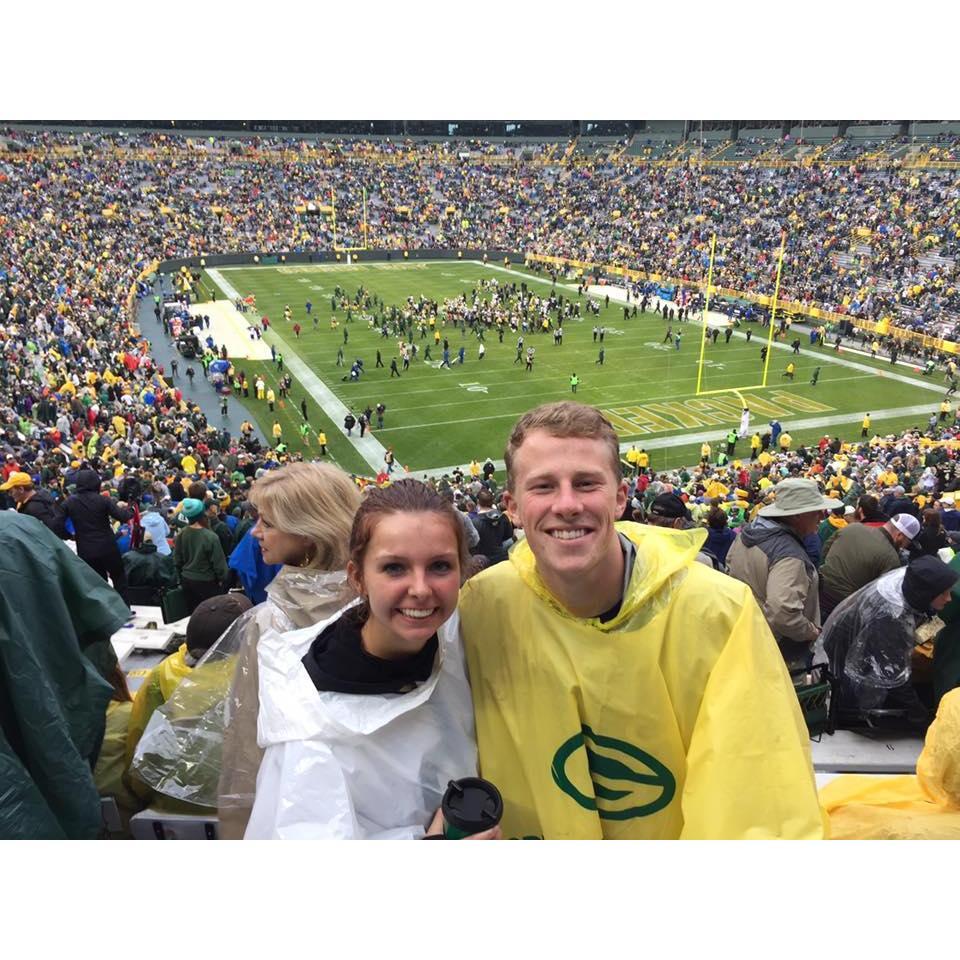 Noah brought me to my first Packer game!