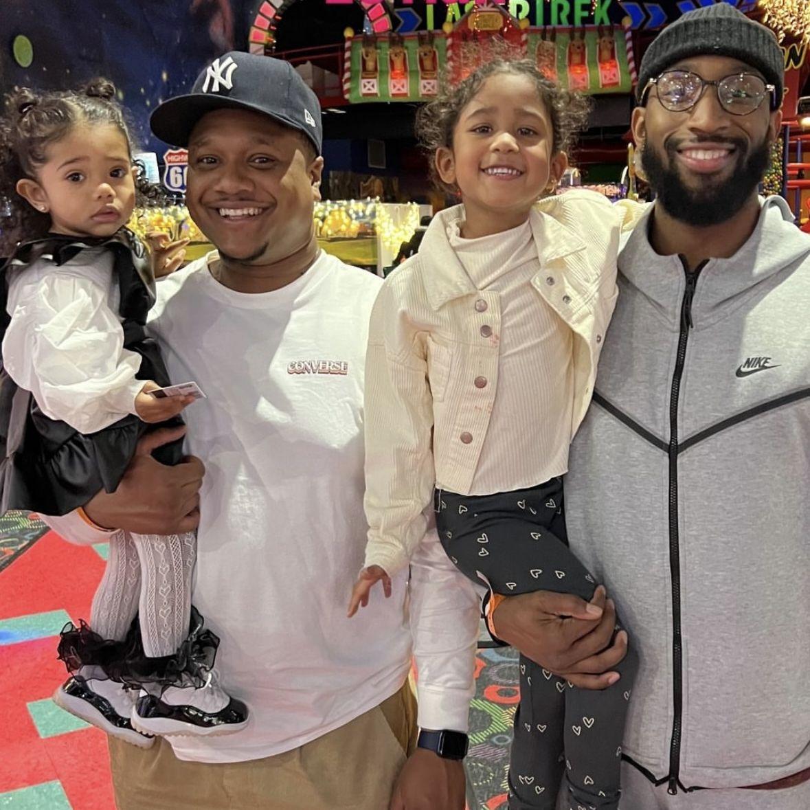 a BIG day in December 2023: Katie met Zola AND Lerenz AND Le'riah for the first time 🥹