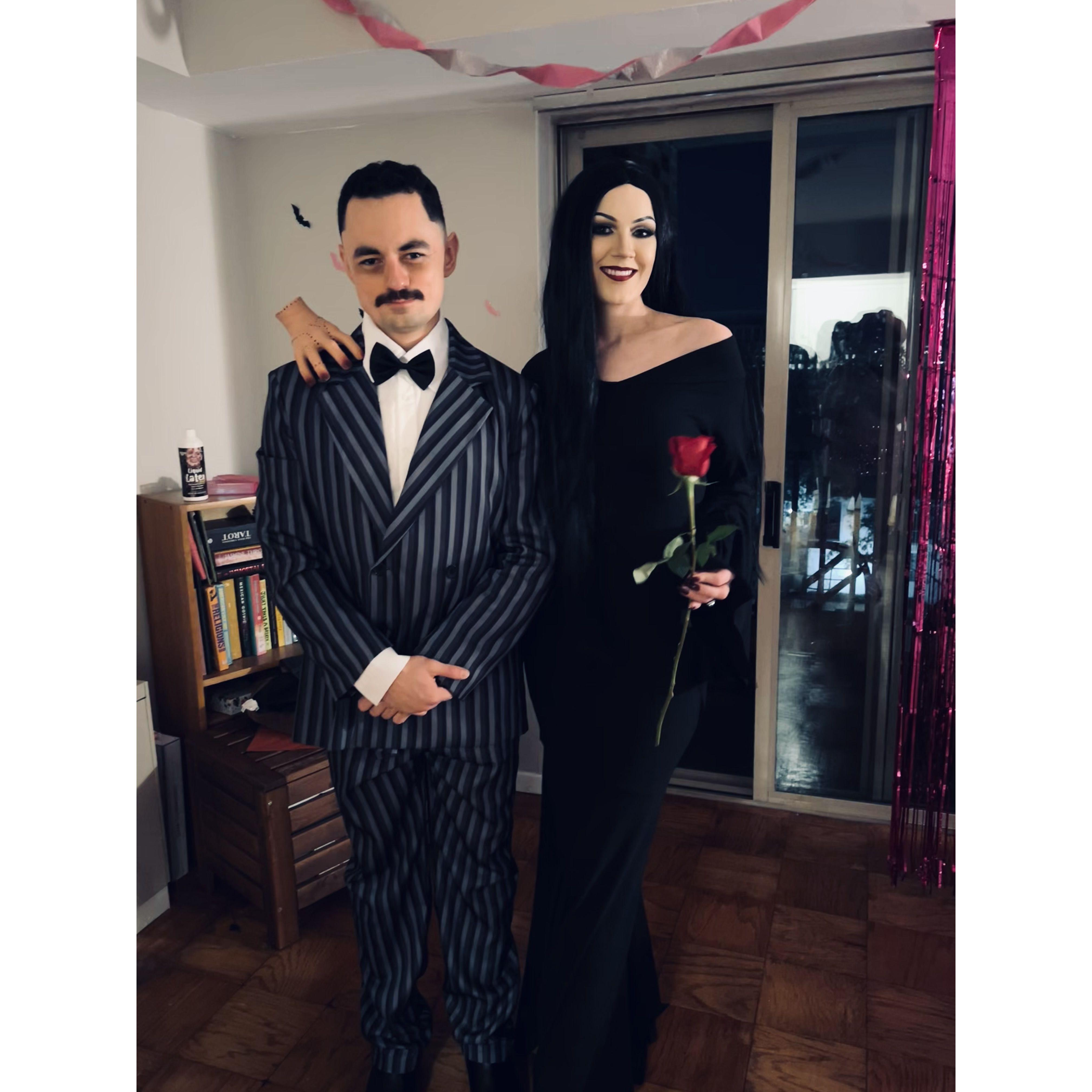 Halloween 2024- the iconic Morticia & Gomez Addams