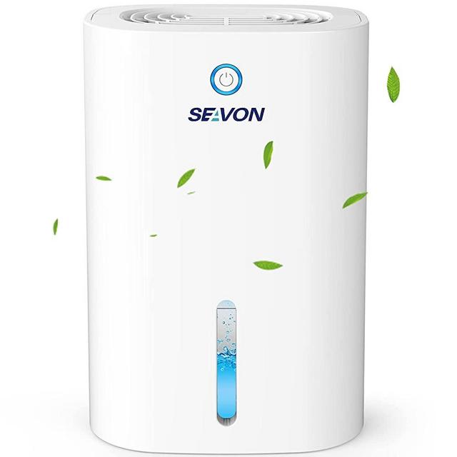SEAVON Dehumidifier for 2200 Cubic Feet(240 sq ft), Portable, Quiet and Small Dehumidifiers for Home, Basements, Bedroom, Bathroom, Garage, Wardrobe Closet, Kitchen, Office, RV