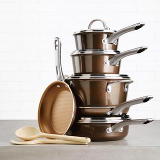 Porcelain Enamel 12-Piece Cookware Set