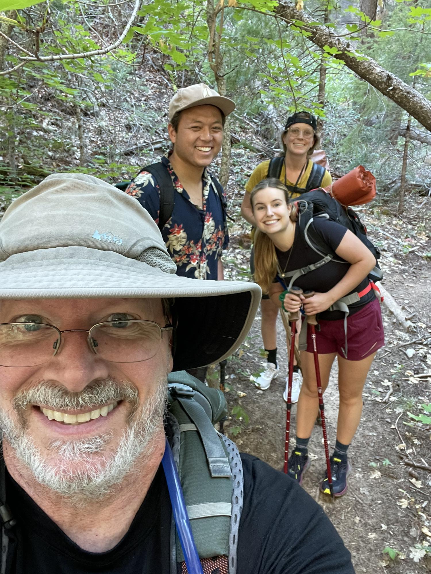 An overnight hike where Kaleb and Julie Ann learned they will not be professional backpackers.