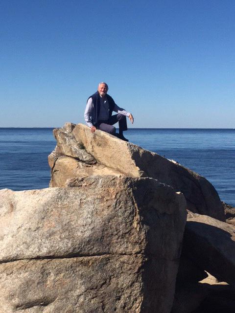 John getting to know my family's summer house in Gloucester MA. I'm the 5th generation to spend summers there - he's marrying an institution!