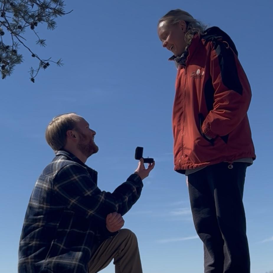 The day that I asked Casey to marry me!