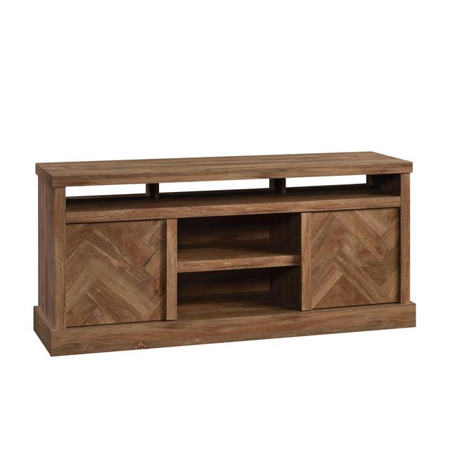 Cannery Bridge Herringbone TV Stand for TVs up to 54" Sindoori Mango - Sauder