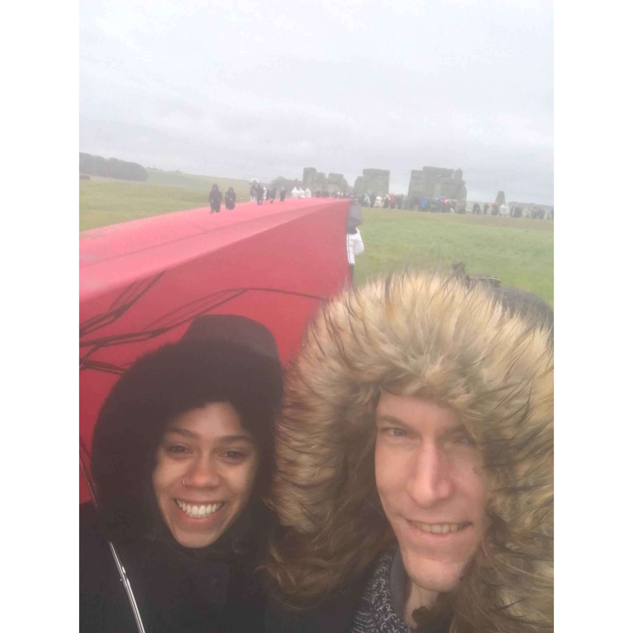 Freezing at Stonehenge