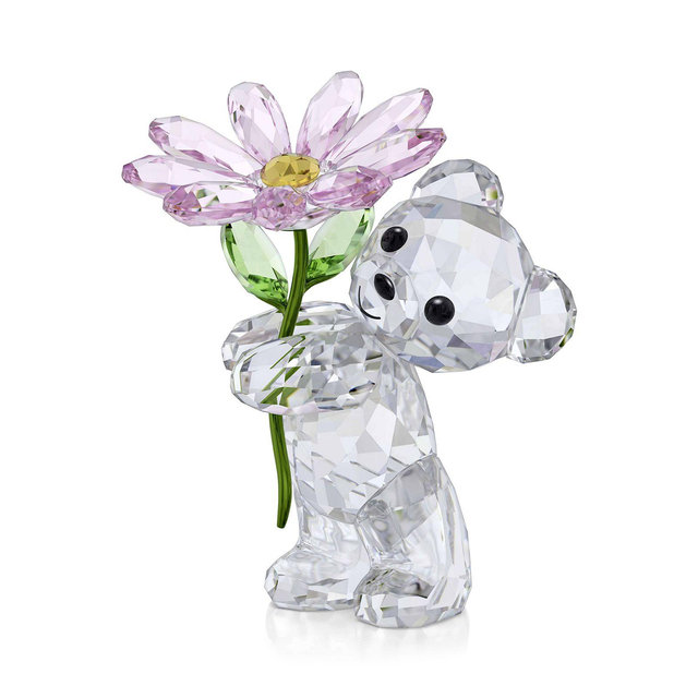 Swarovski Kris Bear Collection A Daisy For You Crystal Figurine