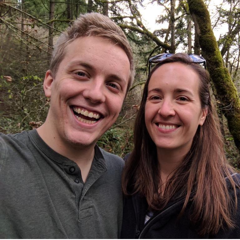 Happy times in Eugene, Oregon, where we met.