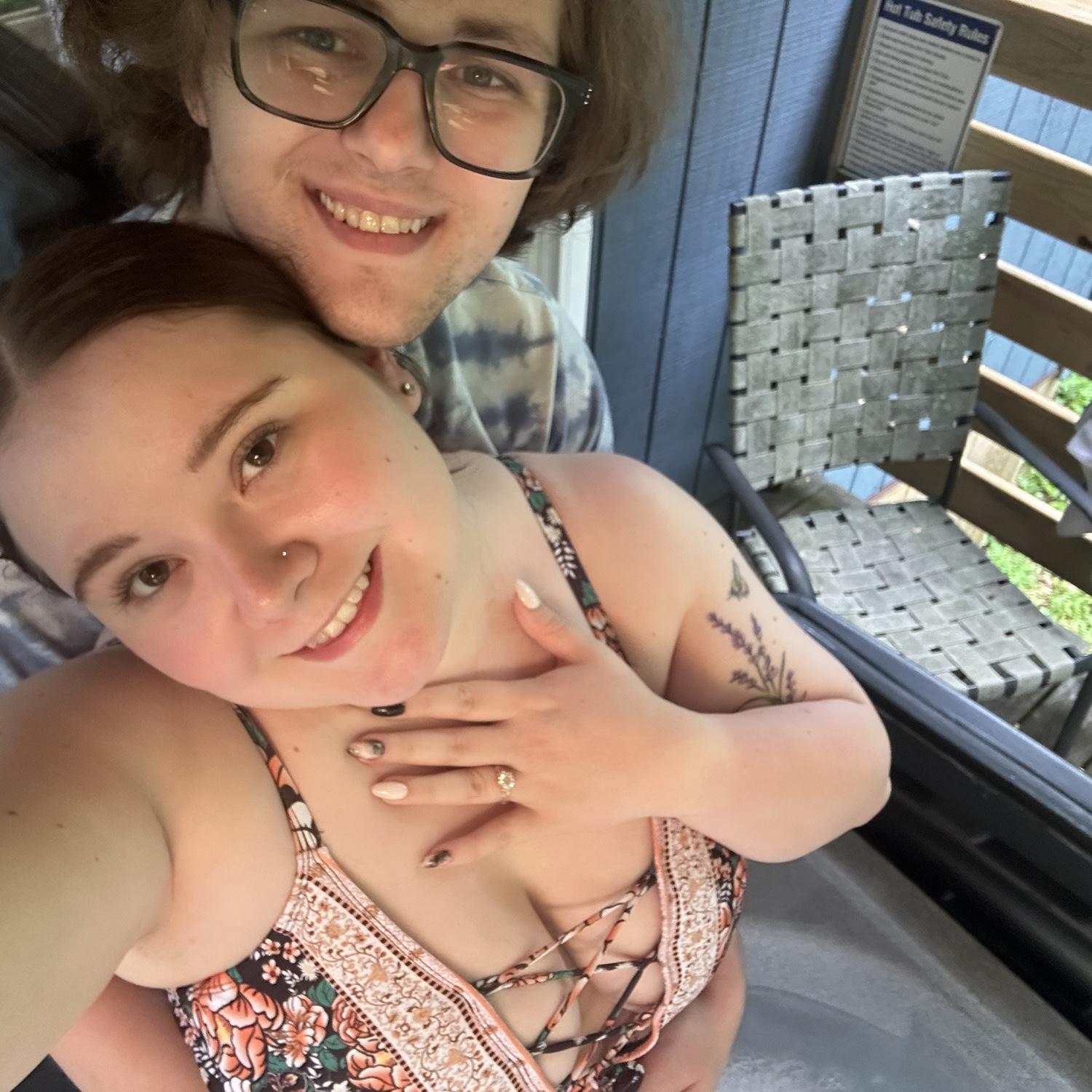 Our 6 year anniversary at Hocking Hills 
We got engaged 6/21/24 <3