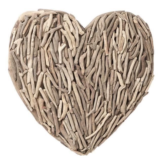 Driftwood Heart Wall Art, Natural