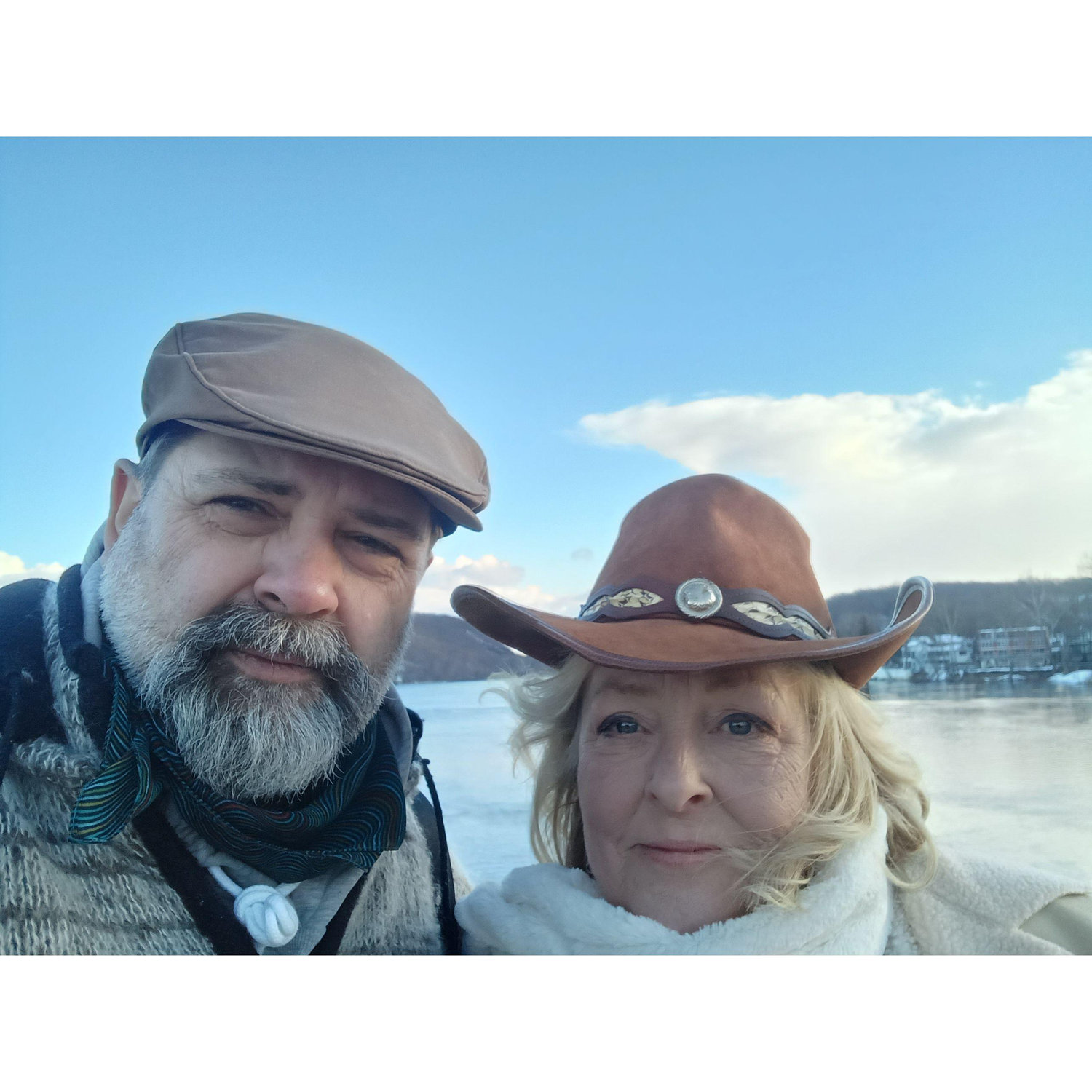 Shopping for rings in New Hope, PA, one of our favorite spots on the Delaware River. We have kayaked there and visited just for fun. What a lovely day!