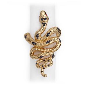 Snake Napkin Jewels in Gold (set of 4)