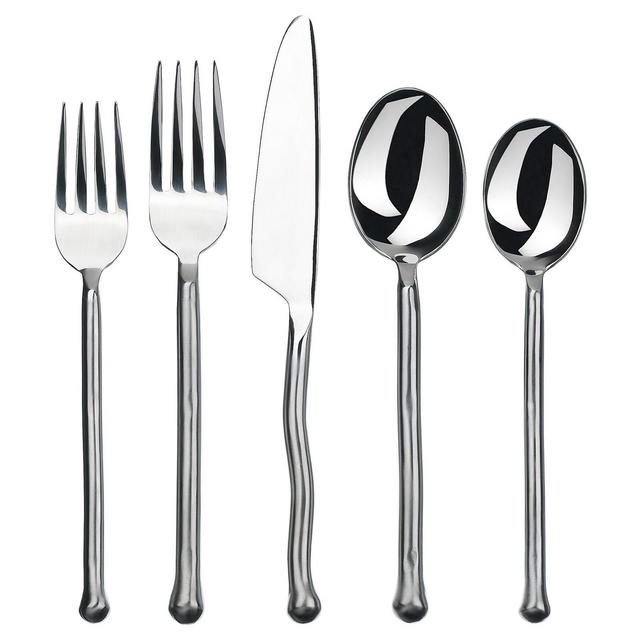 Gourmet Settings Exotique 20pc Platinum Silverware Set