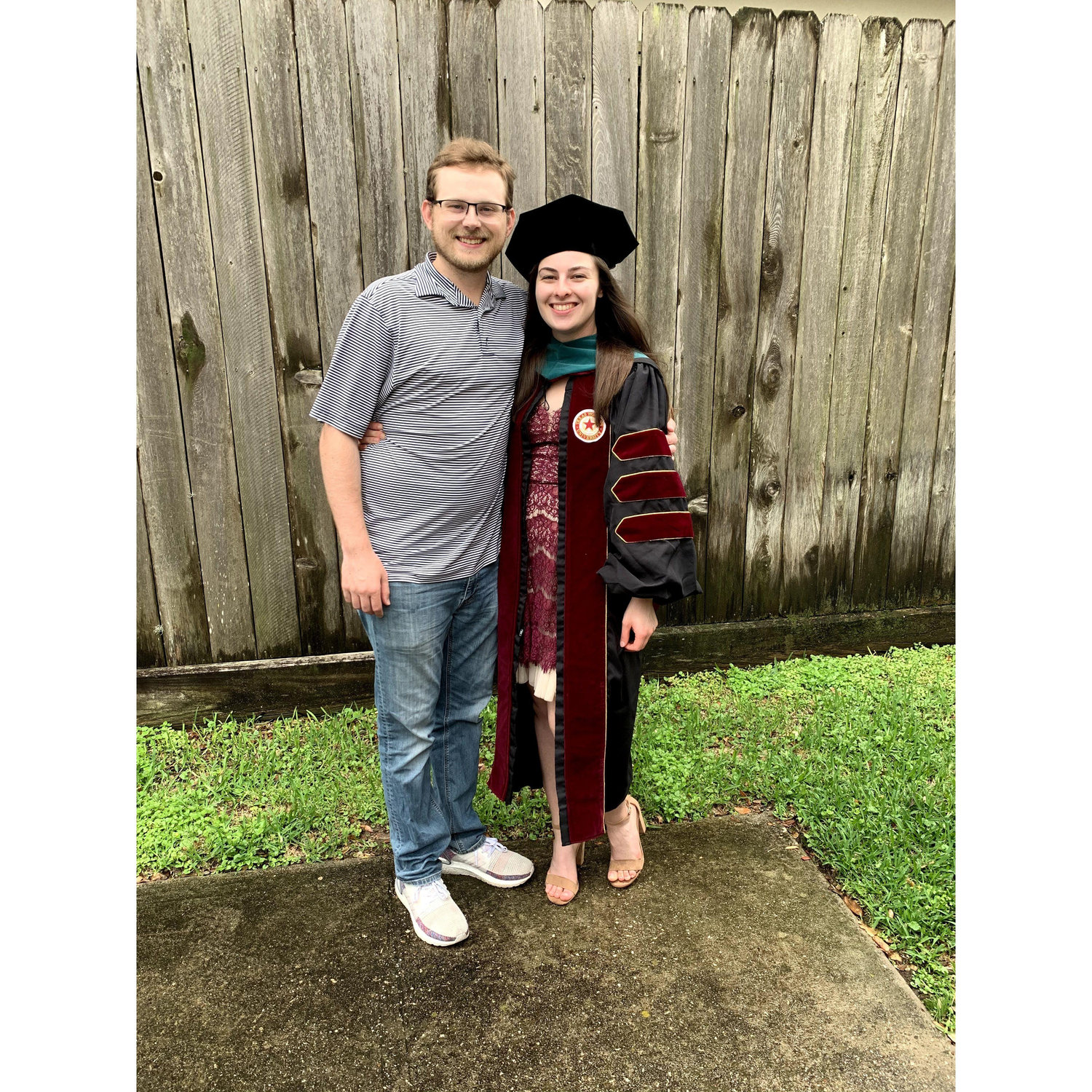 Sara's COVID PT School graduation. 2021.