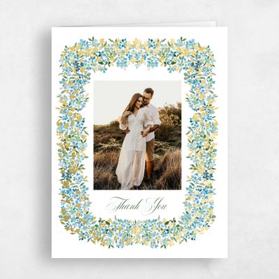 Blue Wedding Thank You - Lunette Photo Foil
