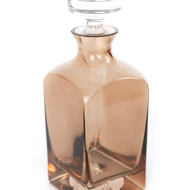 Estelle Colored Decanter {Amber Smoke}