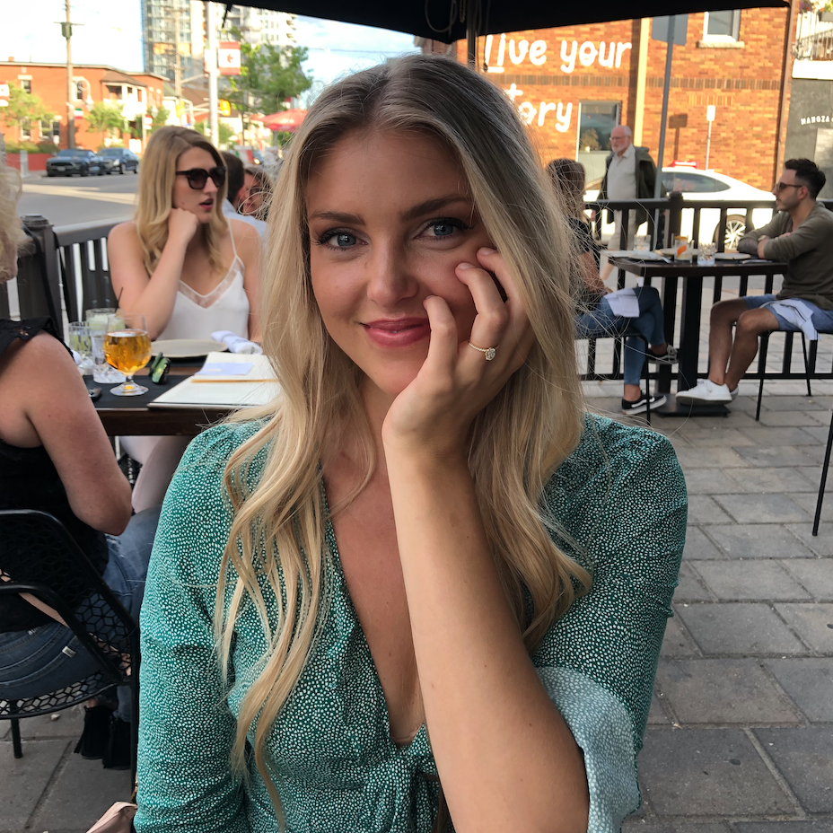 Dinner right after he popped the question!