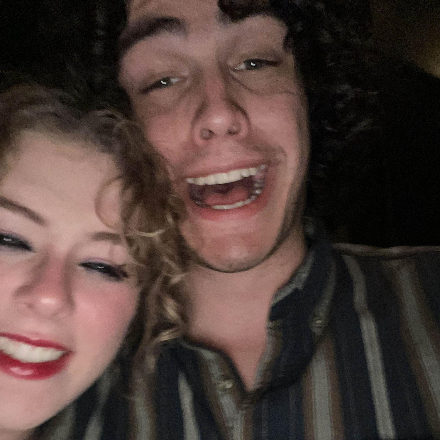 "I didn't know the flash was on. Also this is my favorite photo of us" - Trion