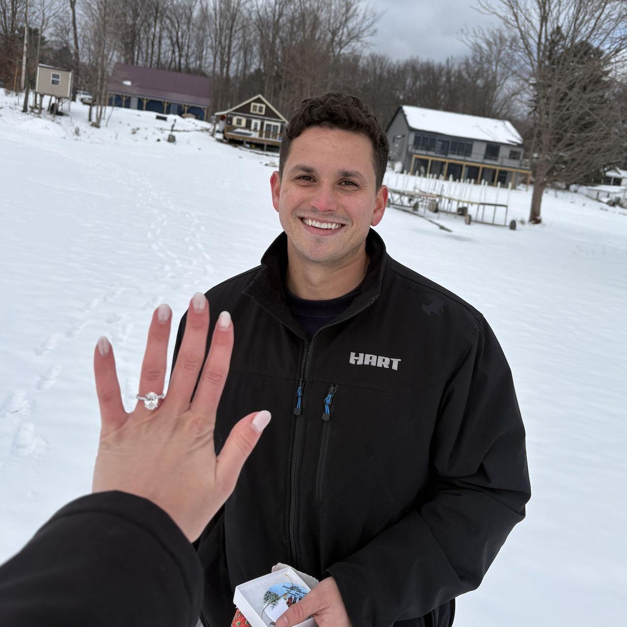 When we got engaged!