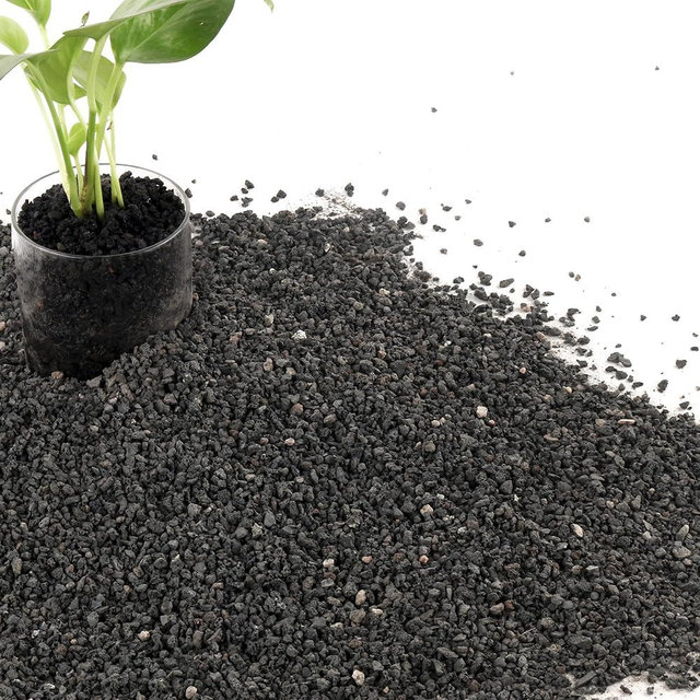 7LB Black Lava Rocks for Plants, Volcanic Rock Horticultural Lava Rock Soil for Landscaping Plants Drainage, Small Lava Rock Gravel for Succulents, Bonsai, Vase Fillers, Top Dressing