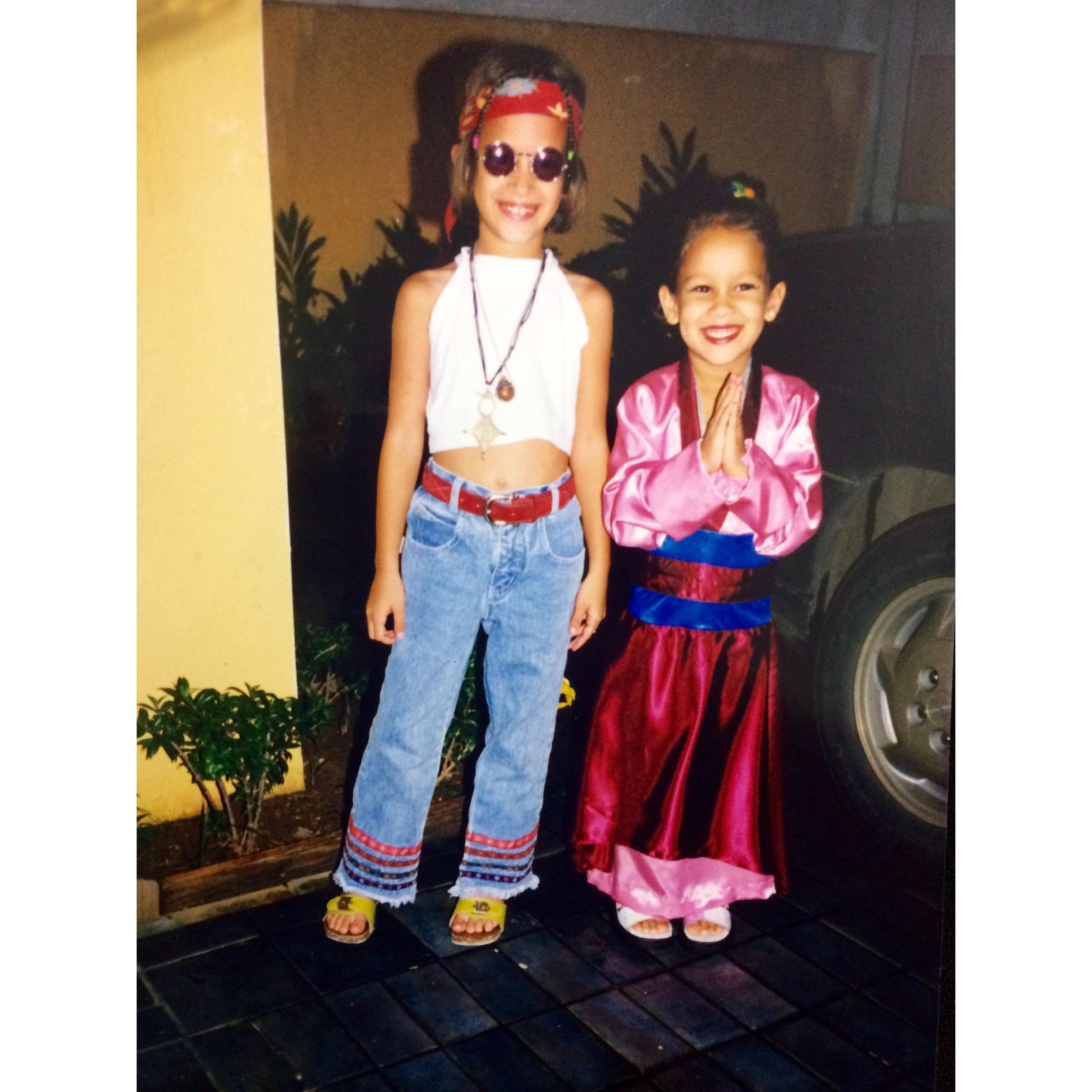 Fun Fact: Maria dressed as Mulan for Halloween, circa 2000, which happened to be Isaac's favorite Disney movie growing up.