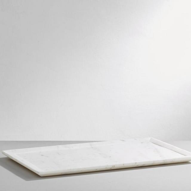 White Marble Rectangular Platter