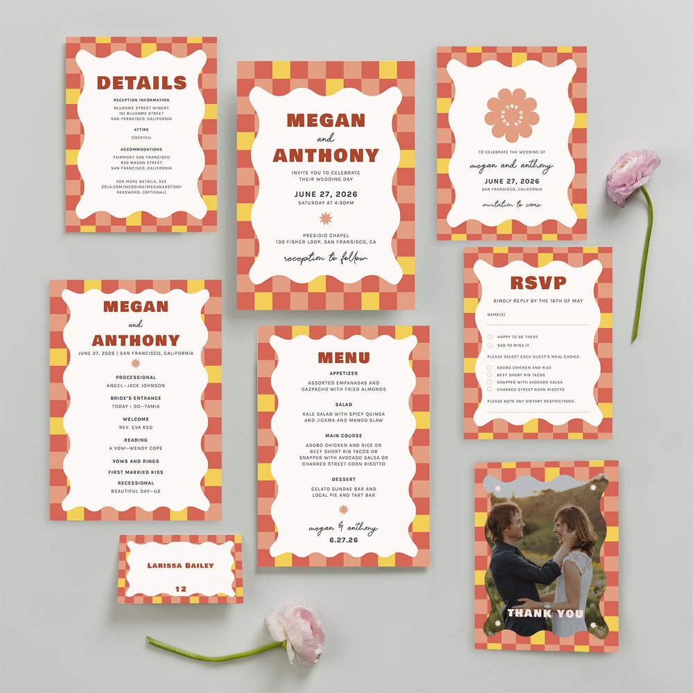 Zola Save The Dates - Vibrante Portrait