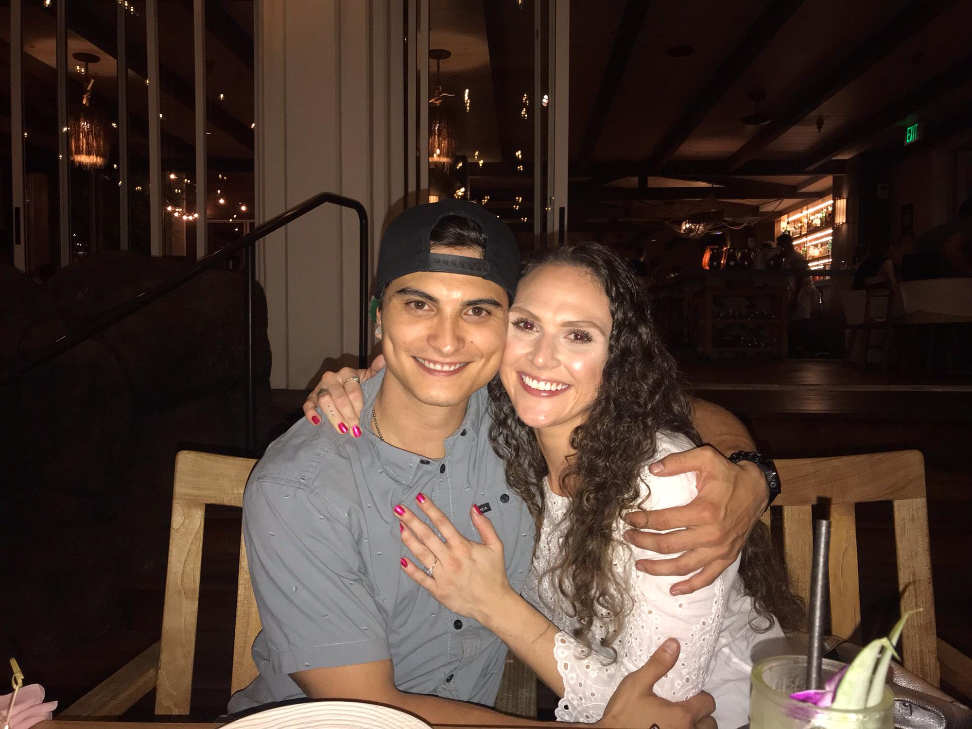 our engagement dinner!