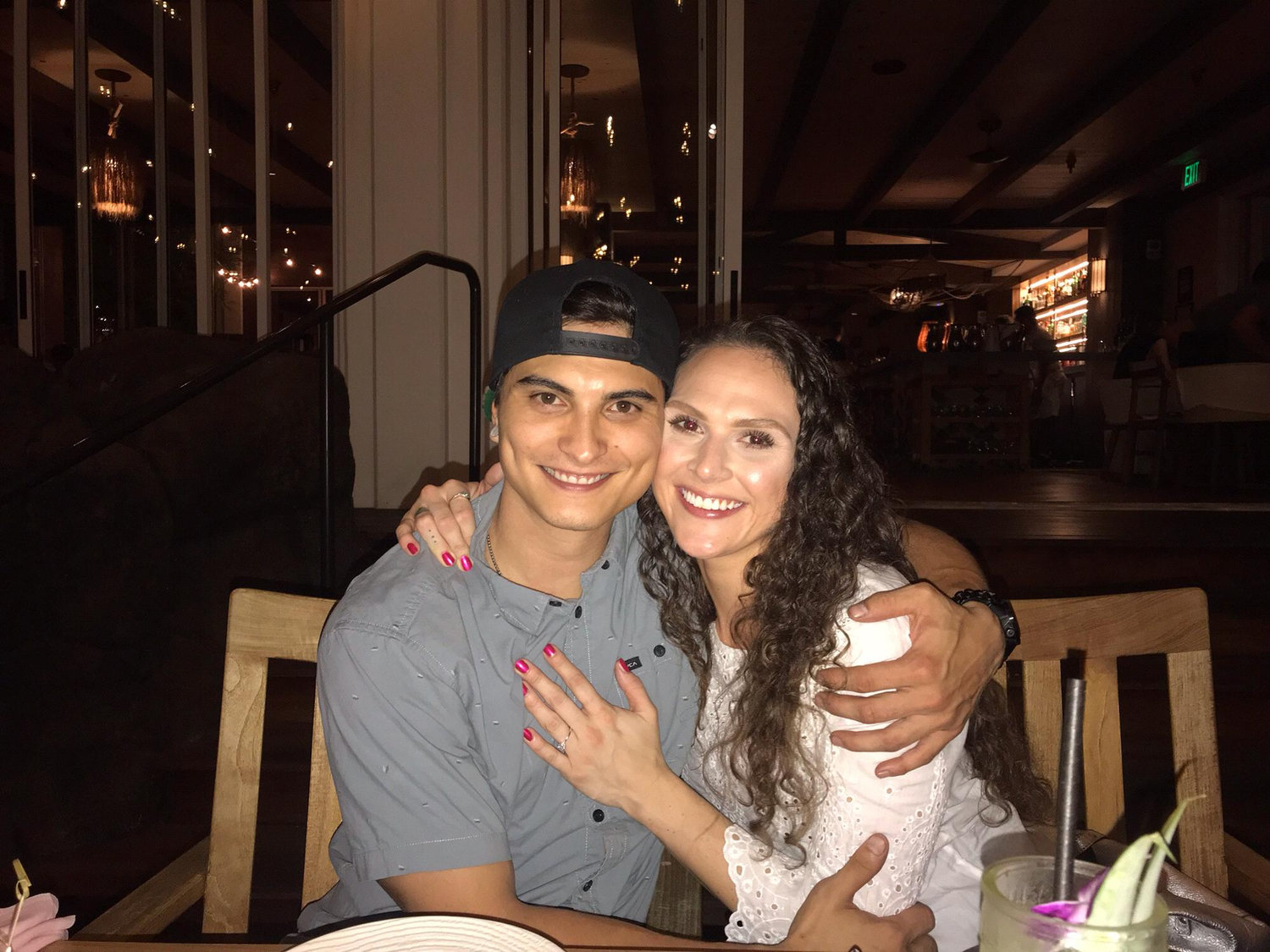 our engagement dinner!