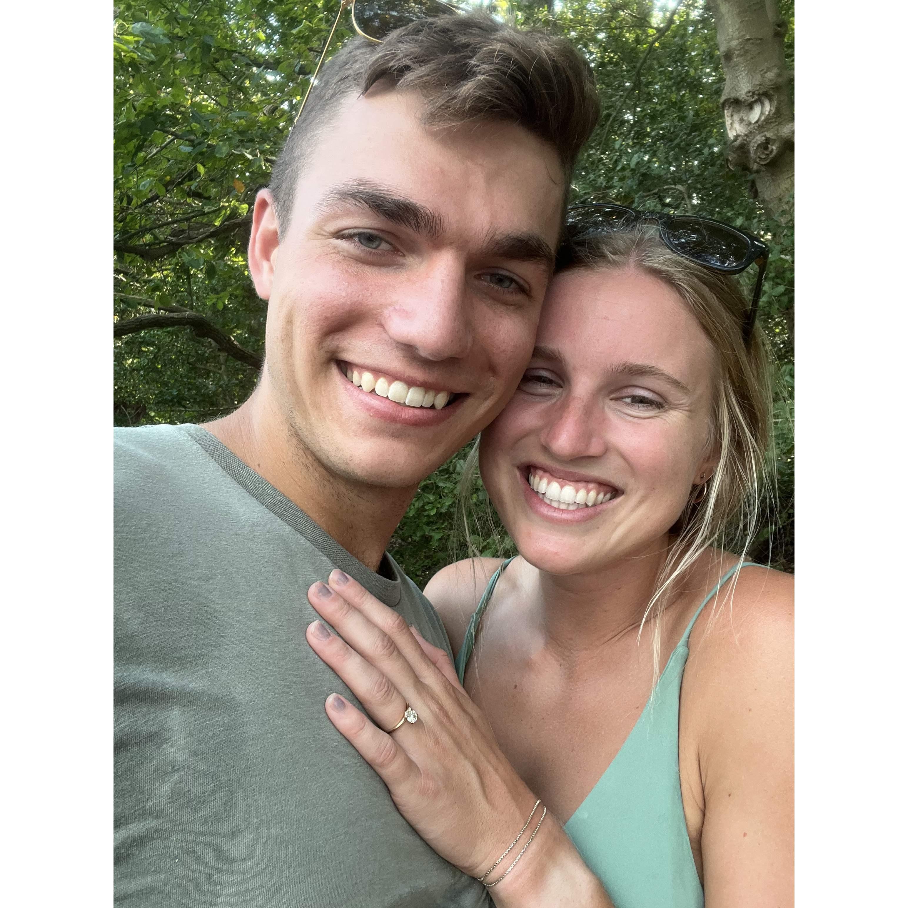 Right after Dylan popped the question after we went kayaking near Annapolis!