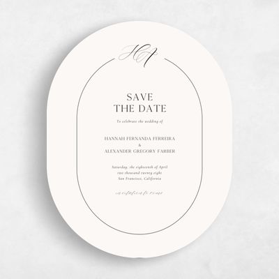 Beige Simple Wedding Save the Date - Brixen Portrait